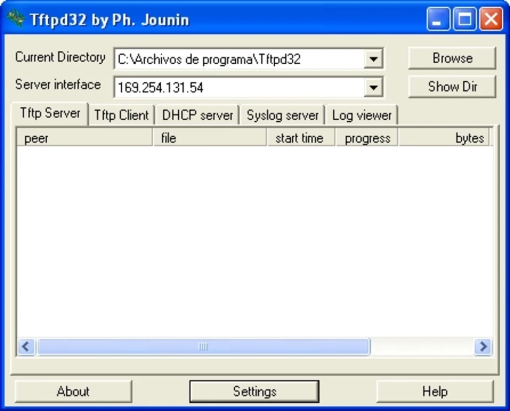 TFTP — captura de tela 1